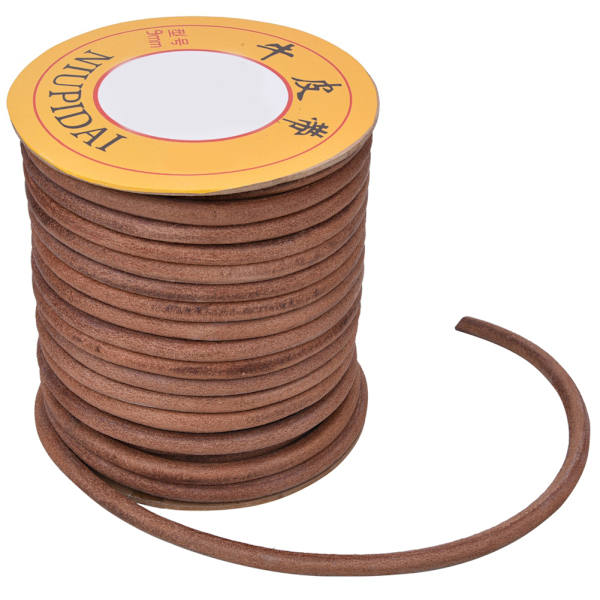 Sy Maskin Läderrem 20m Sy Maskin Multifunktion Ko Läderrem(9mm )