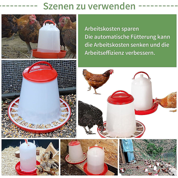 Drikkesett 3 kg Mater, Kyllingmater, Drikkesett, Fjærfémater, Fjærfédrikker, Rød og Hvit