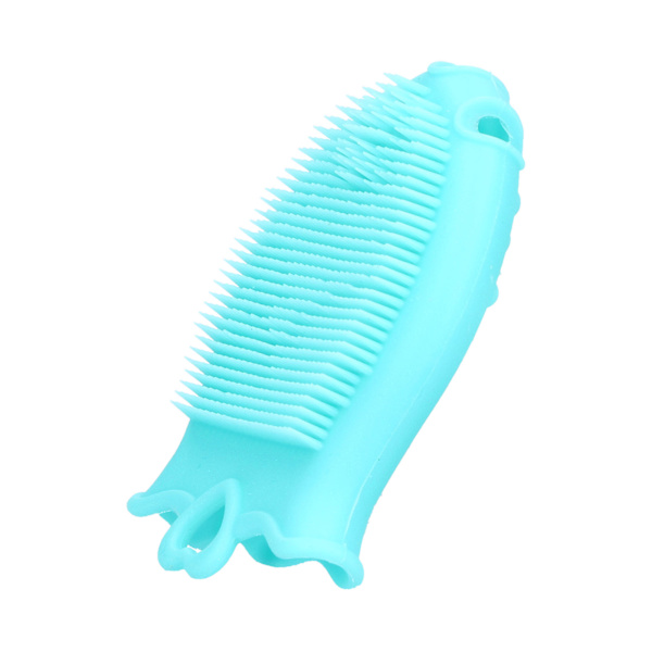 Baby Hårbotten Bush Mjuk Kropp Scurf Rengöring Borste Bad Massager Borste för SpädbarnGrön
