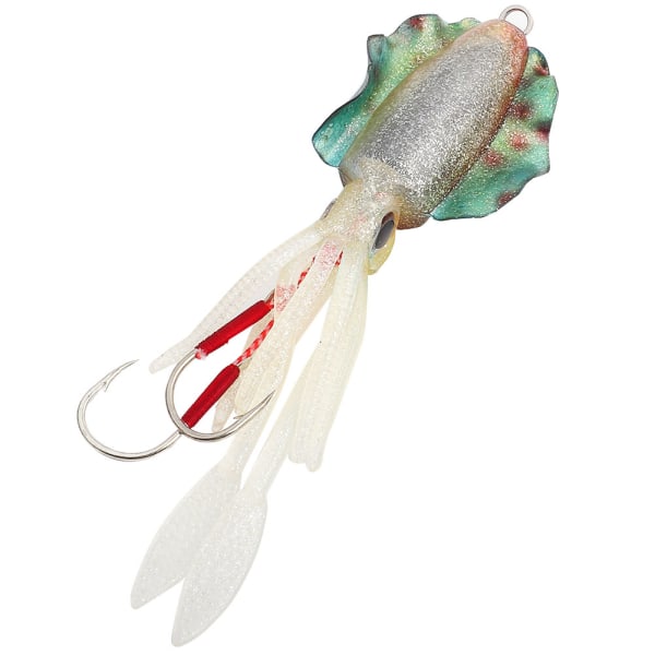 Pehmeä valoisa kalastussyötti UV Octopus Squid Lure -kalastustarvikkeet3#