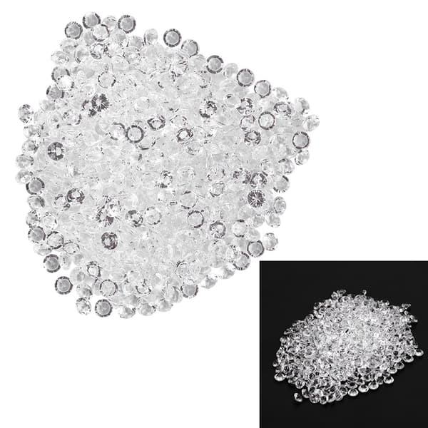 Transparenta akrylpärlor Bröllopsfest DIY-prydnad Vackra tillbehör Dekor (8mm 1000st)