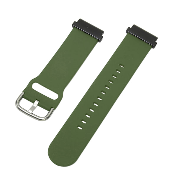 22 mm silikone urrem Smart Sports urrem udskiftning til Garmin Fenix ​​7 6 5 OD Grøn