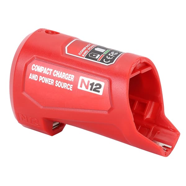 Bærbar USB-batterilader og strømkilde som passer til Milwaukee 48-59-1201 M12