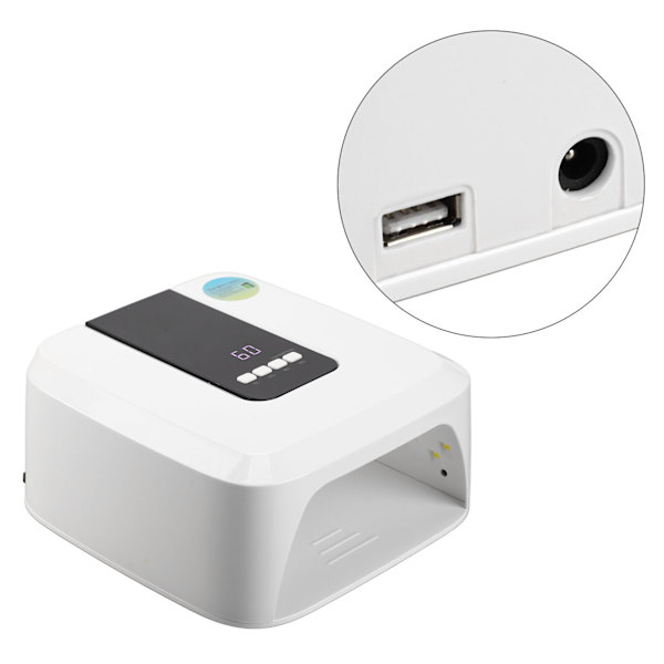 Nagelgel torkmaskin ljus snabb torkning polering 48W 33LEDs professionell finger tå nagelkonstmaskin 100‑240V EU-kontakt