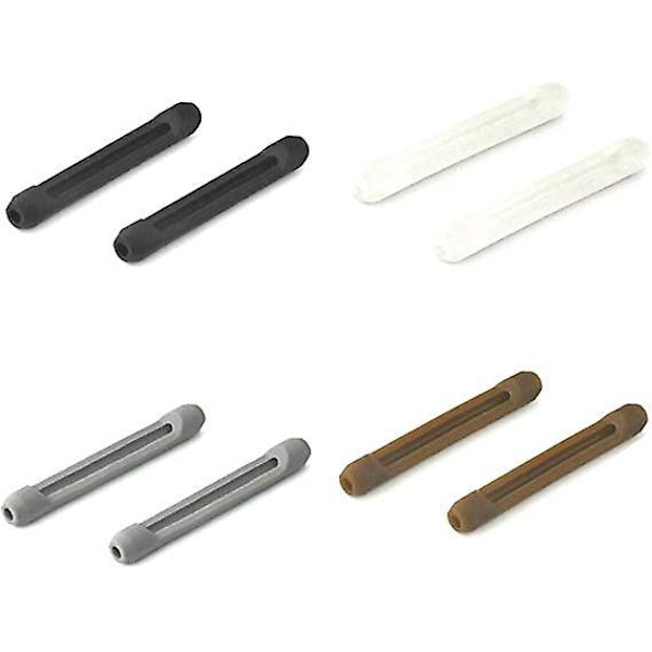 Briller Stang Spidser Ærme Holder - 4 Par: Bløde Silikone Anti-slip Elastiske Brilleholdere