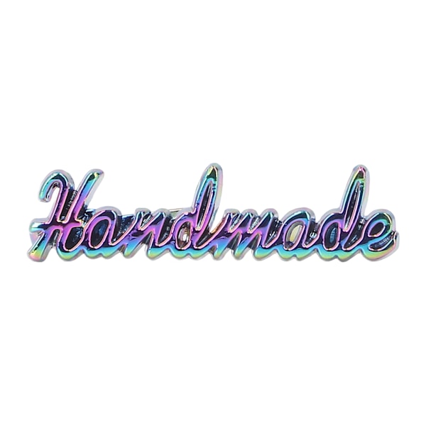 Håndlagde etiketter i fargerik design, retro stil, fint håndverk, utsøkt eksteriør, DIY-veskeetikett