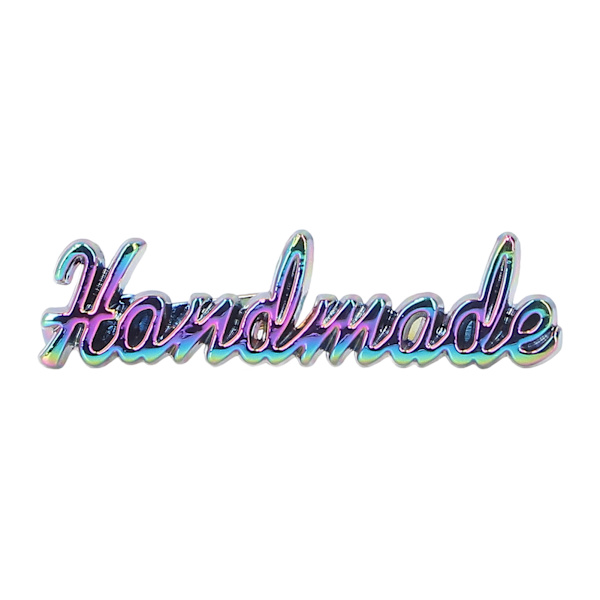 Håndlavede etiketter Farverigt design Retro stil Fint håndværk Utsøgt eksteriør DIY taskeetiket