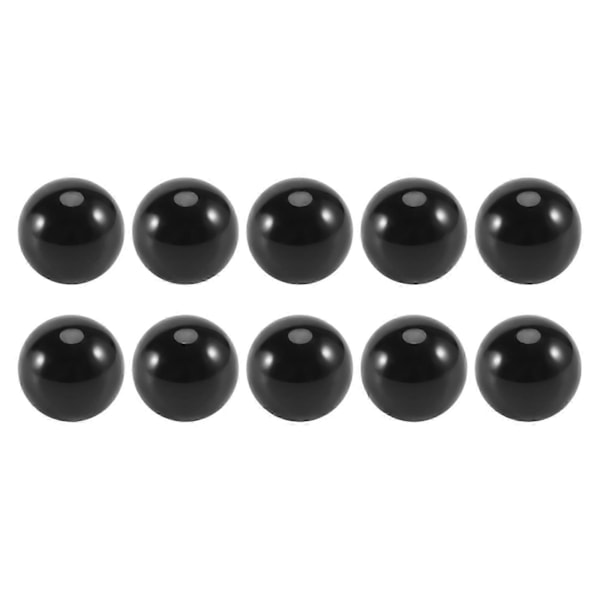 10 kpl Marmorikuulia 16mm lasimarmorit Nappikuulat lasipallot koristelu värilliset palat lelu musta
