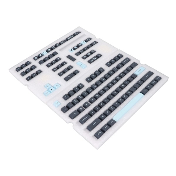 Mekanisk tangentbords-tangentuppsättning 128 tangenter PBT-tangentuppsättning Kontrasterande färger Stil för DIY-ersättning Tangentbordstillbehör Kometer