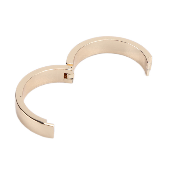 5 stk. runde karabinhager i holdbar legering, tilbehør til løse spiralnotesbøger, ydre diameter 30 mm, indre diameter 25 mm