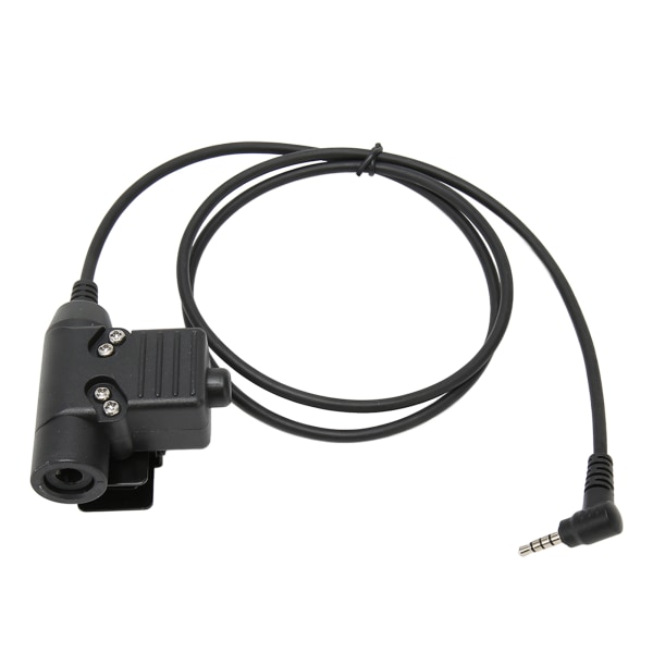 PPT Push to Talk Adapter 3,5 mm 1 Pin Back Clip 2-vejs Radio Adapter til Retevis RT40 RB15 RB615