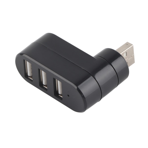 USB jakaja Mini Kannettava In Line USB 2.0 -telakointiasema 3-porttinen jakaja 180° Rotation Laajennuskeskitin