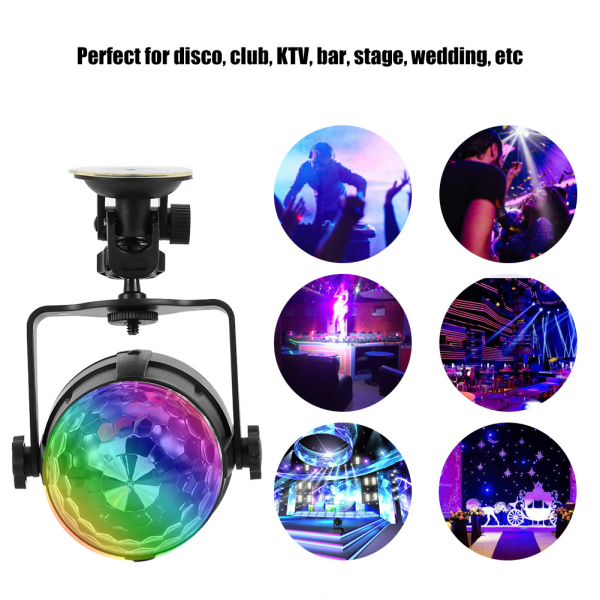 Mini DJ Club Disco KTV Festbar RGB MultiColor LED Lampe Ball Projektor Scenelys