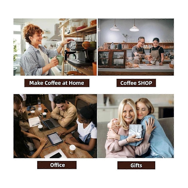 Kaffeböna Doseringskopp Sked och Flaskset, Vit