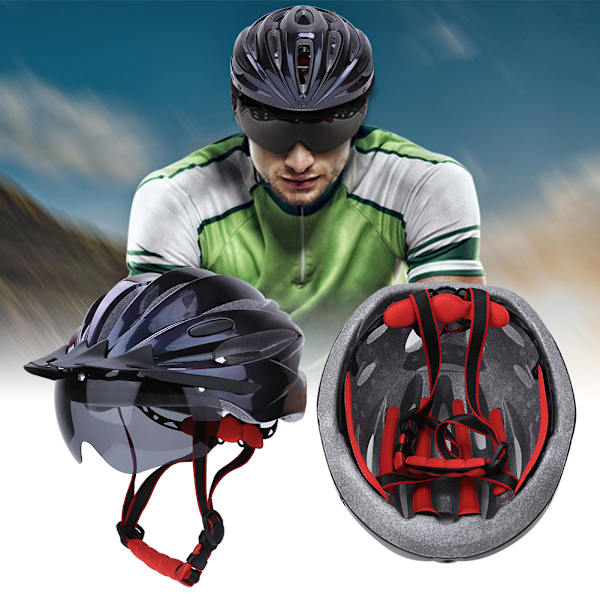 K80 Unisex Vuxen Cykel Magnetisk Typ Glasögon Hjälm Cykelutrustning för Cykel