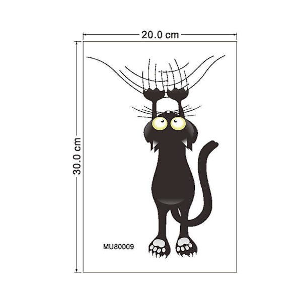 Funny Cat Climbing Car Stickers - Søde vinyldekaler til bildøre og kofangere