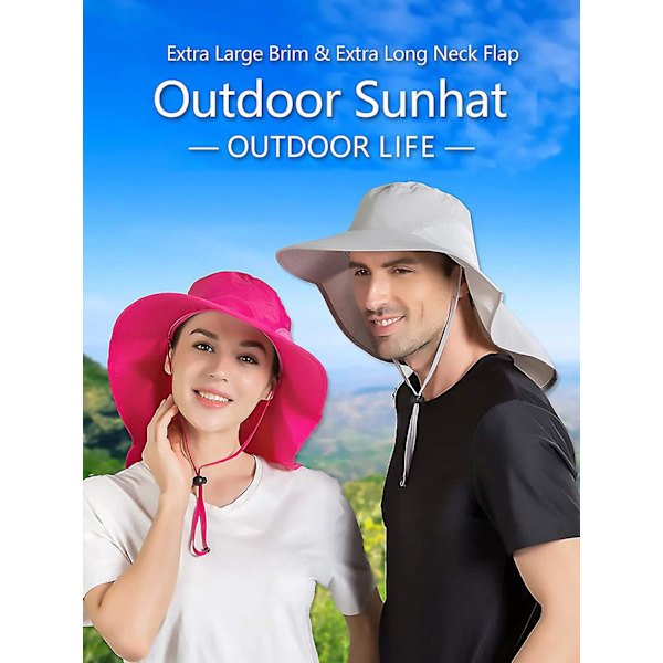 Unisex Safari Hat Solhat UV-beskyttelse med god beskyttelse