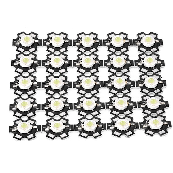 25 stk. Høylys Integrert Chip Lyskilde LED Pære Spotlight Pære Hvit 10000-15000K