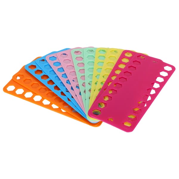 12 stk. Korsstingstråd Organizer Farve Plast 20 Huller Floss Bobbin Vikleplade