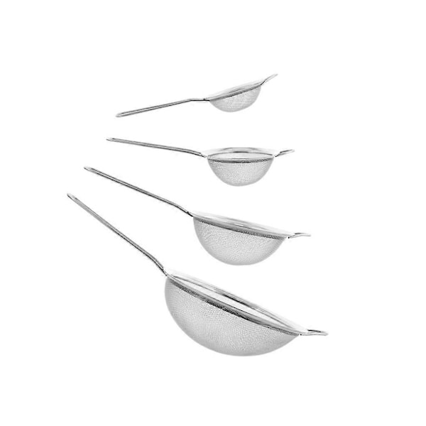 Køkken Si Sæt 7/12/16/22cm Si Rustfrit Stål Pasta Si Dørslag 4 Stk