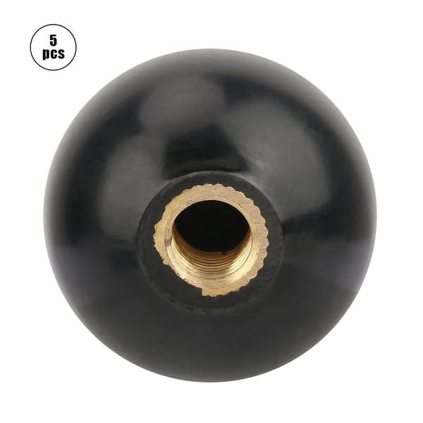 5 kpl BM8*30 Sisäänrakennettu kupariruuvimutteri Pyöreä bakeliittipallonuppi