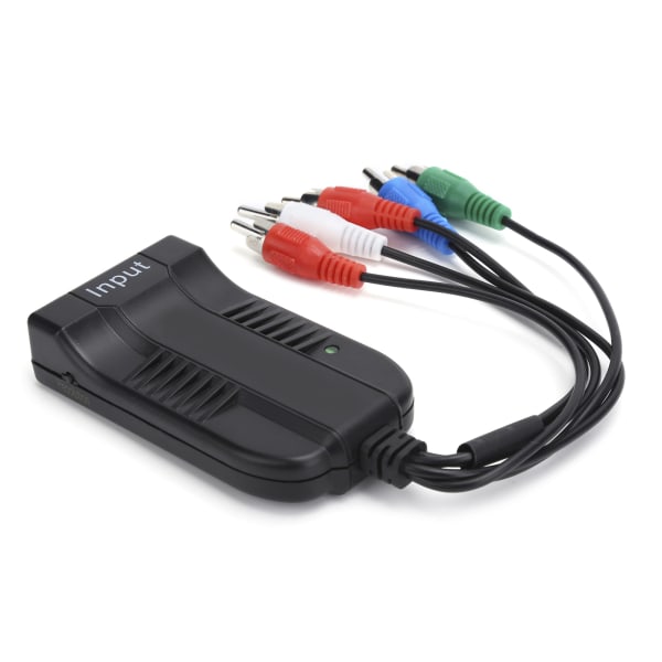 Z10AS RGB Komponent HDMI-kompatibel Video R/L Lyd til YPBPR Konverter Adapter Plug and Play