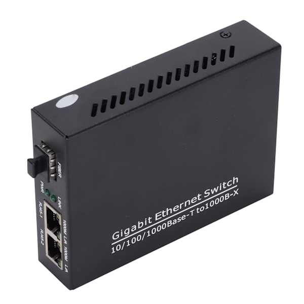 2-portars Gigabit Ethernet-switch TBC‑MC3712E‑SFP Plug Play Stabil Robust Datornätverksswitchar 100‑240VAU-kontakt