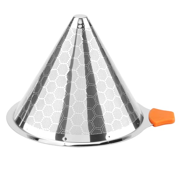 Amerikansk kaffefilter i rustfrit stål, tekaffedrypper, kaffesi, tragt