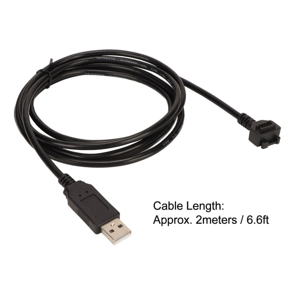 6,6 fod USB-kabel til Verifone VX820 VX810 14-pin IDC til USB 480 Mbps stabil dataoverførsel USB-scannerkabel til kontor