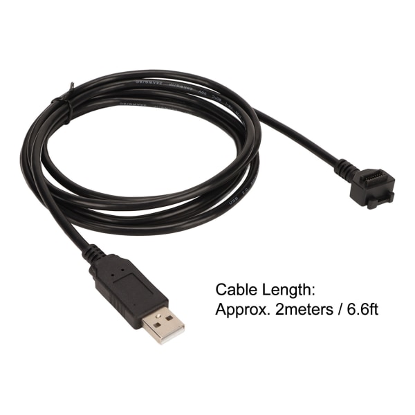 6,6 fot USB -kabel för Verifone VX820 VX810 14-pin IDC till USB 480 Mbps stabil dataöverföring USB skannerkabel för kontor