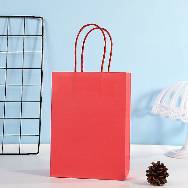Presentpåsar i 8 Färger - Set med 24, Storlek: 8.2x4.3x10.6 tum