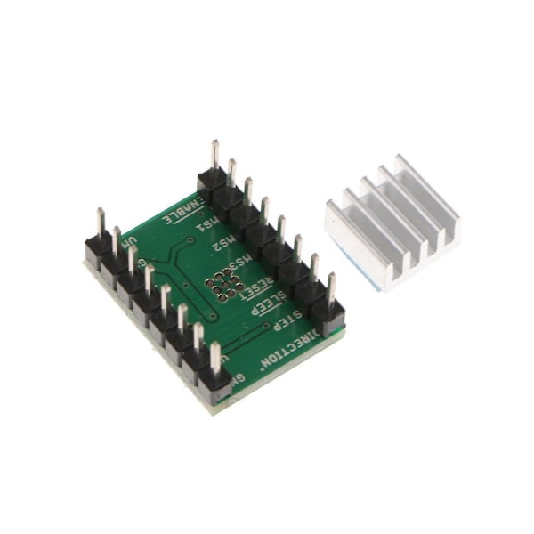 3 x Stepper Motor Driver A4988 med køleplader Mendel til 3D Printer Rep Rap-