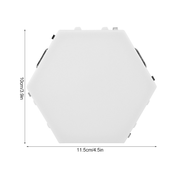 Modern enkel hexagonal formkombination DIY LED vägglampa hem dekorativt ljus dekorationEU-kontakt 110-240V
