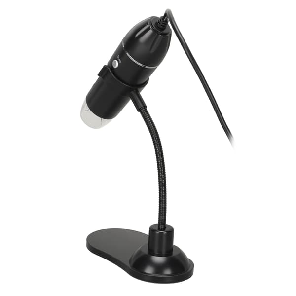 USB Mikroskop 50X til 1000X HD Bærbart Mini Digitalt Mikroskopkamera med 8 LED'er til Windows PC Sort