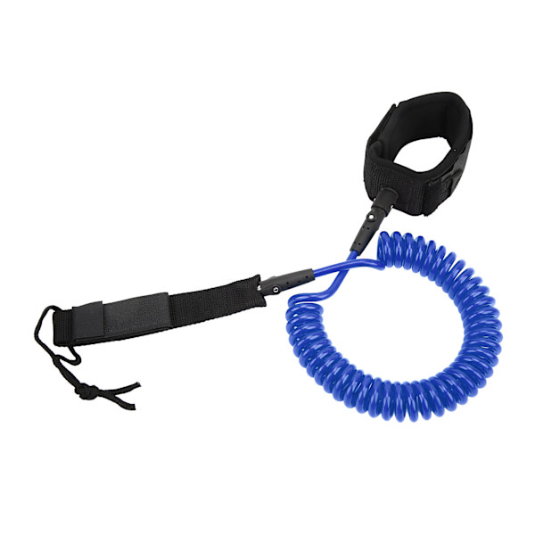 Surfboard Leash 10in Justerbar Ankelrem Design Havsvatten TPU Rostfritt Stål Hårdvara Paddelbräda LeashBlå