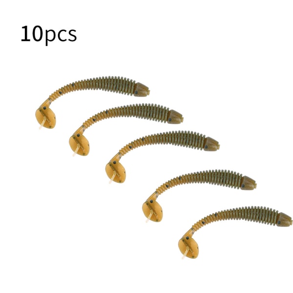 10 stk 5 cm myke kunstige fiske lokker larve orm agn fiskeutstyr tilbehør A