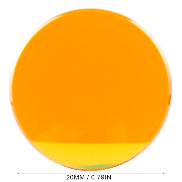 20 mm diameter laserfokuseringslinse 50,8 mm brennvidde graveringsmaskin laserlinse - 1 stk.