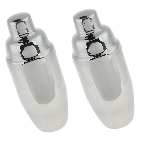2 x Bar Vintilbehør Rustfrit Stål Cocktail Shaker Mi x er - Drink Shaker