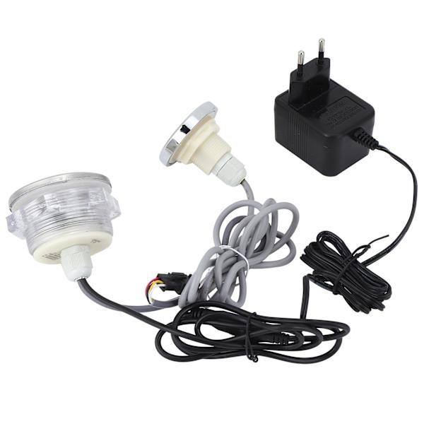Farverige undervandslys 12V vandtæt LED-lampe med controller til pool spabad EU 230-240V