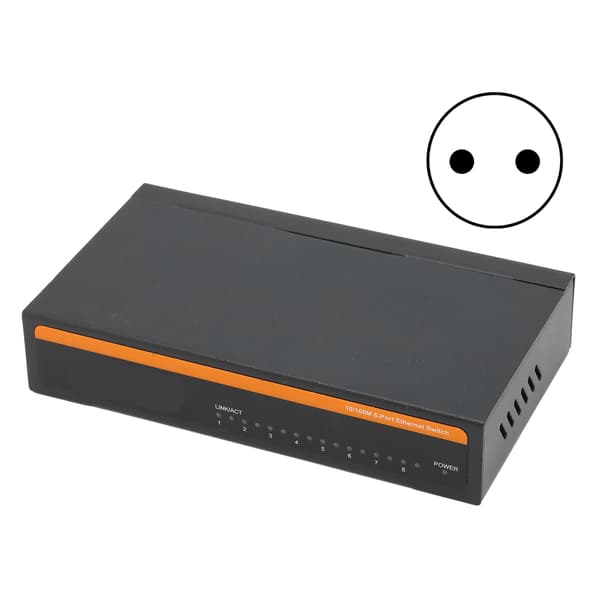Ethernet Switch TBCS4008E 100M 8 porte selvtilpassende splitter desktop computertilbehør (EU-stik)