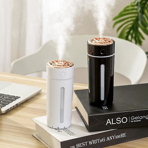 Bærbar Mini USB Soverom Luftfukter Kaldt Damp Hvit
