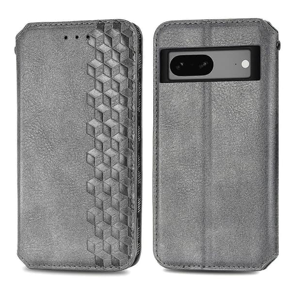 Etui til Google Pixel 7a Flip Pung Flip Magnetisk Beskyttelsesetui Pung Kompatibel med Google Pixel 7a Etui Grey