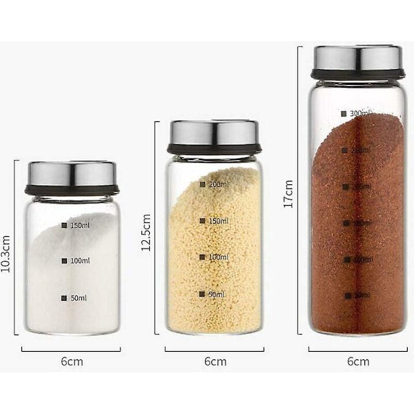 Salt- och pepparströare med justerbara hällhål - Perfekt dispenser för dina salter, 300 ml