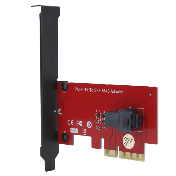 SFF-8643 til PCI-E 4X adapterkortkonverter med 1 Mini-SAS HD 36-pin hunstik