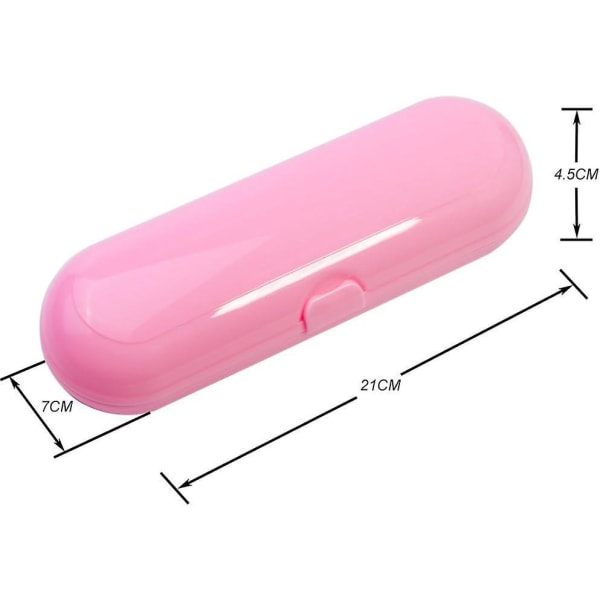 Rosa elektrisk tannbørste reisesett