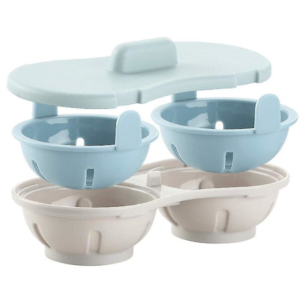 Microwave Egg Steamer and Form - Blue Creative Design