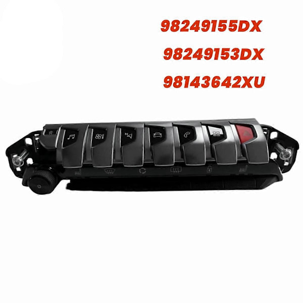 Bilkonsol Multifunktions Kontrolpanel Kontaktknap Assy