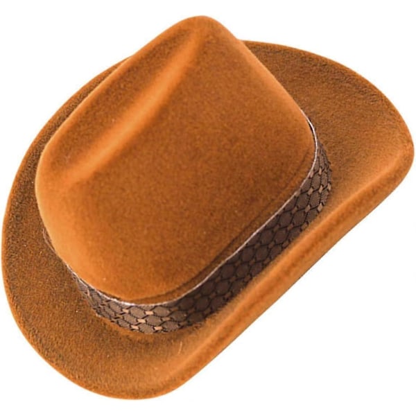 2 stk. cowboyhat ringæske øreringe til bryllupsrejsegaver mini beholdere sjov øreringe beholder vielsesring etui frieri ring etui Zekai