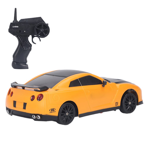 RC-driftbil 4-hjulsdrift 1/24 fjärrstyrd racerbil med uppladdningsbart batteri för vuxna barn pojkar flickor gul
