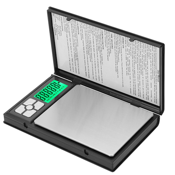 Digital lommeskala Mini bærbar BDS 1108‑1 Elektronisk vekt for å veie gull og smykker 1 kg/0,1 g